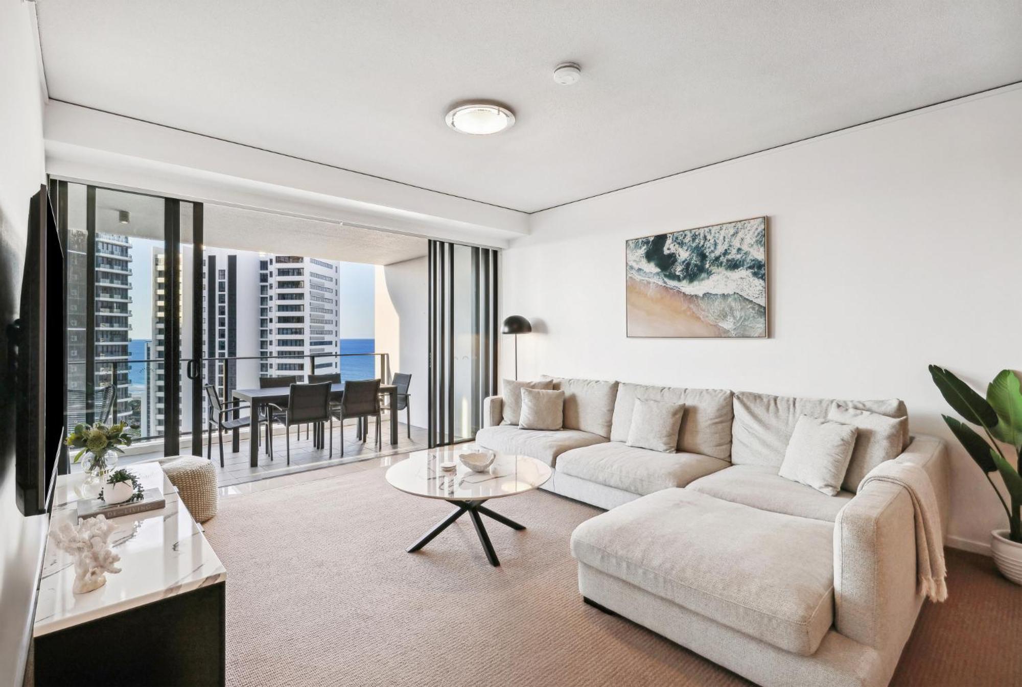 Ocean View 3-Bed With Gym, Pool, Sauna & Parking Gold Coast Eksteriør billede